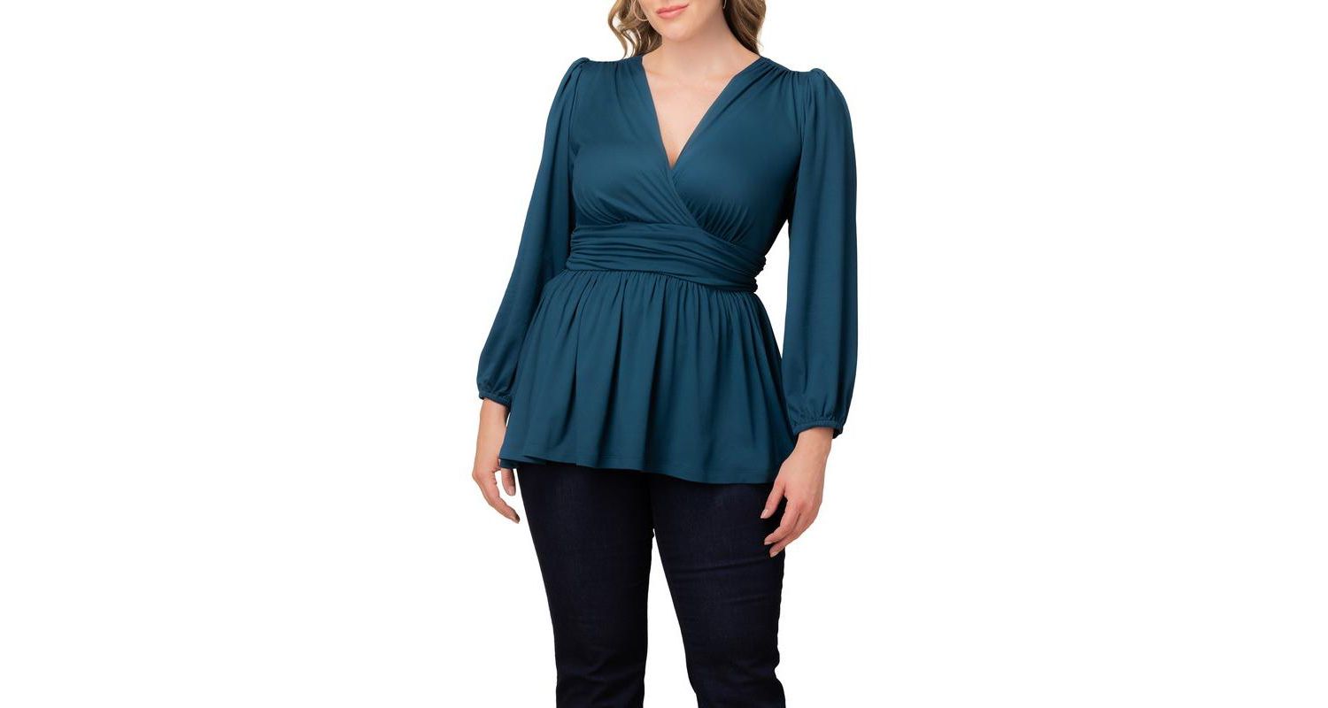 Plus Size Leah Long Sleeve Tunic Top