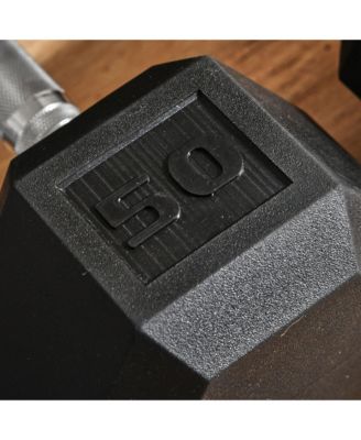 50bs/Single Set of 2 Dumbbell Weights for Home Gym Cardio Exercise