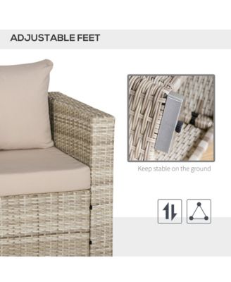 3 Piece Patio Furniture, Balcony Table & Chairs, Cushions,