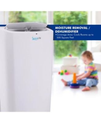 Portable Compact Home Cooling Unit with Built-in Dehumidifier and Fan Modes Window Mount Kit Air Conditioner 14000 BTU