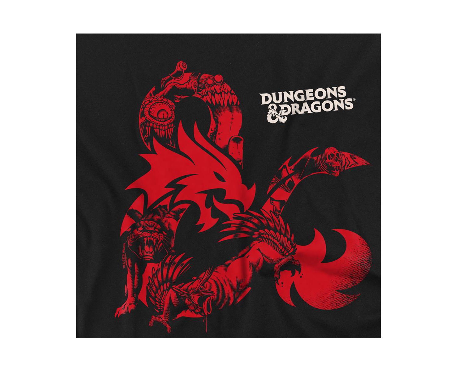 Men's Dungeons Dragons Ampersand Monsters T-Shirt