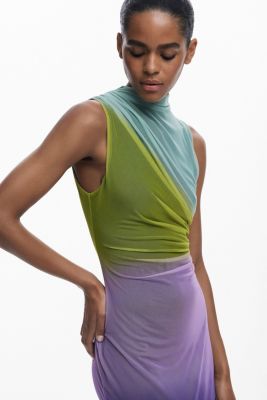 Women's Gradient tulle midi dress