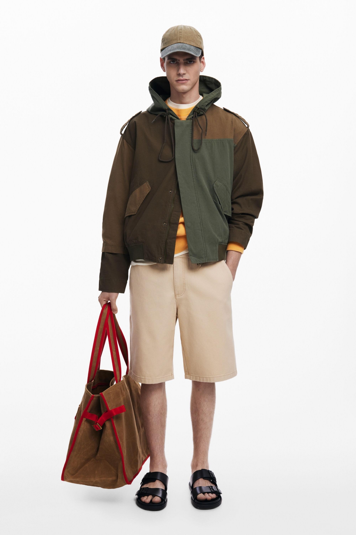 Desigual Men's Hooded jacket with patches