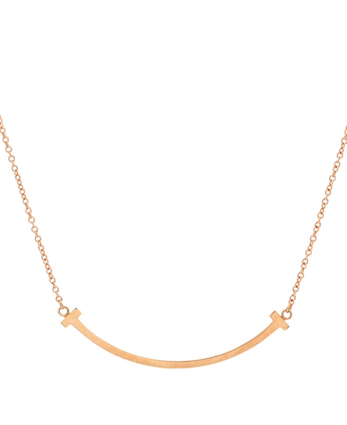 Pre-Owned Tiffany & Co. T Smile Pendant Necklace
