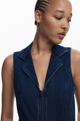 Women's Flared denim jumpsuit
