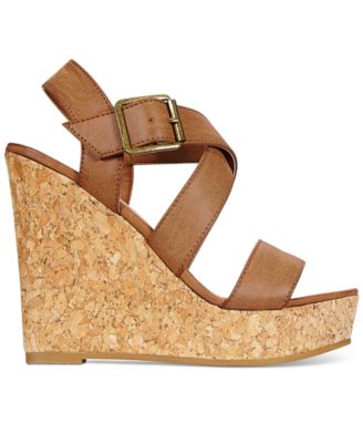 Escarpins Compensés Rampage Marron - Taille US 9.5 (Women) - Occasion Peu Portée