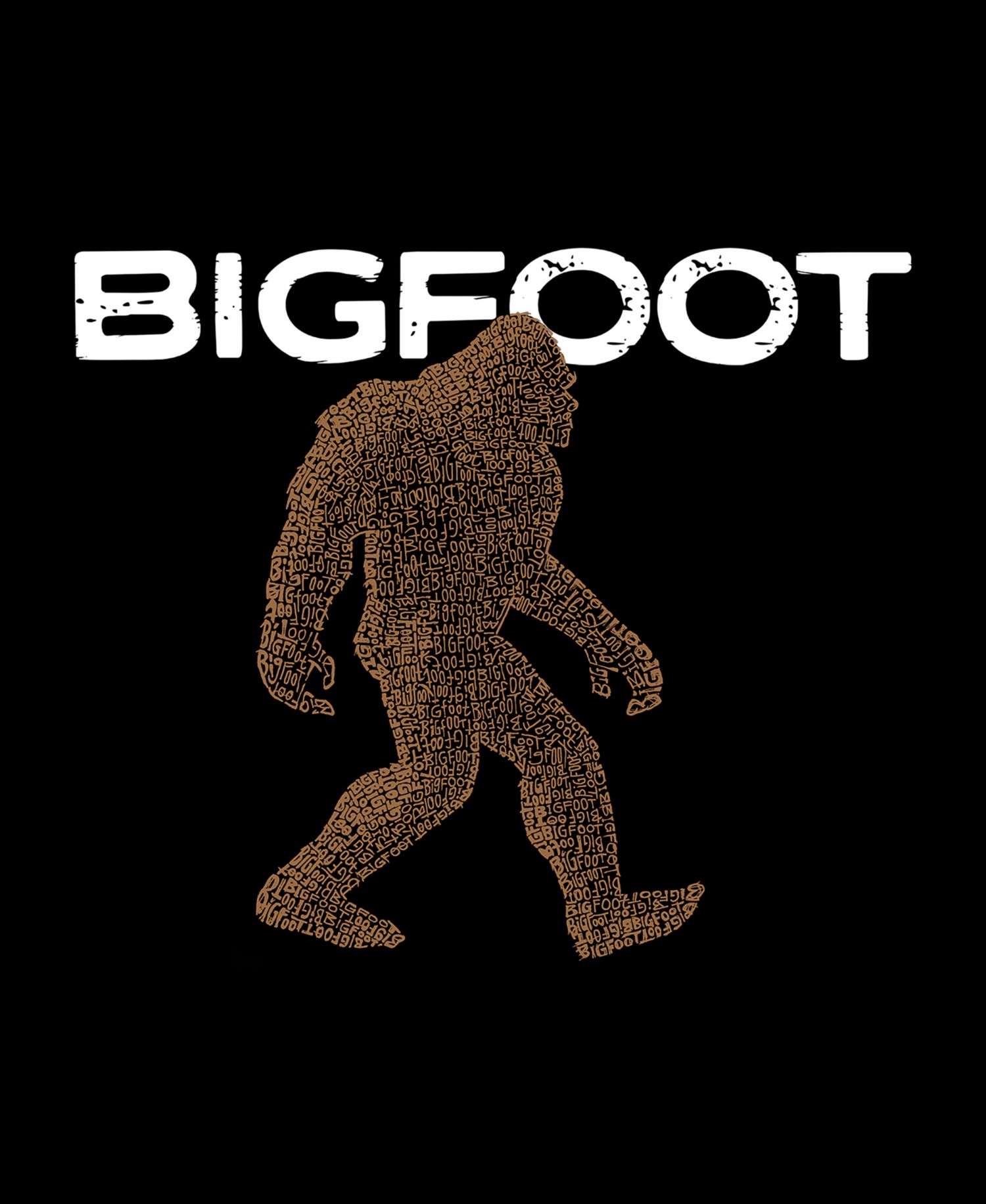 Plus Size Bigfoot Word Art Tank Top