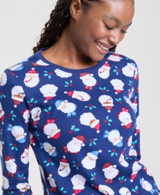 Women's Santas PJ Set, Macy's Exclusive