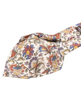Big & Tall Bardini - Printed Madder Silk Tie for Men