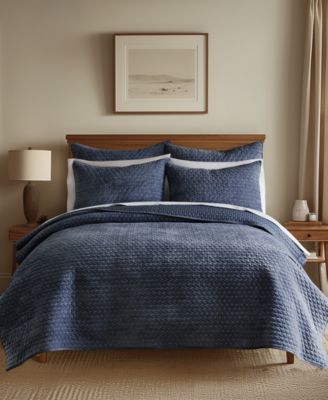Velvet Stitch Reversible 2-Pc. Quilt Set, Twin/Twin XL