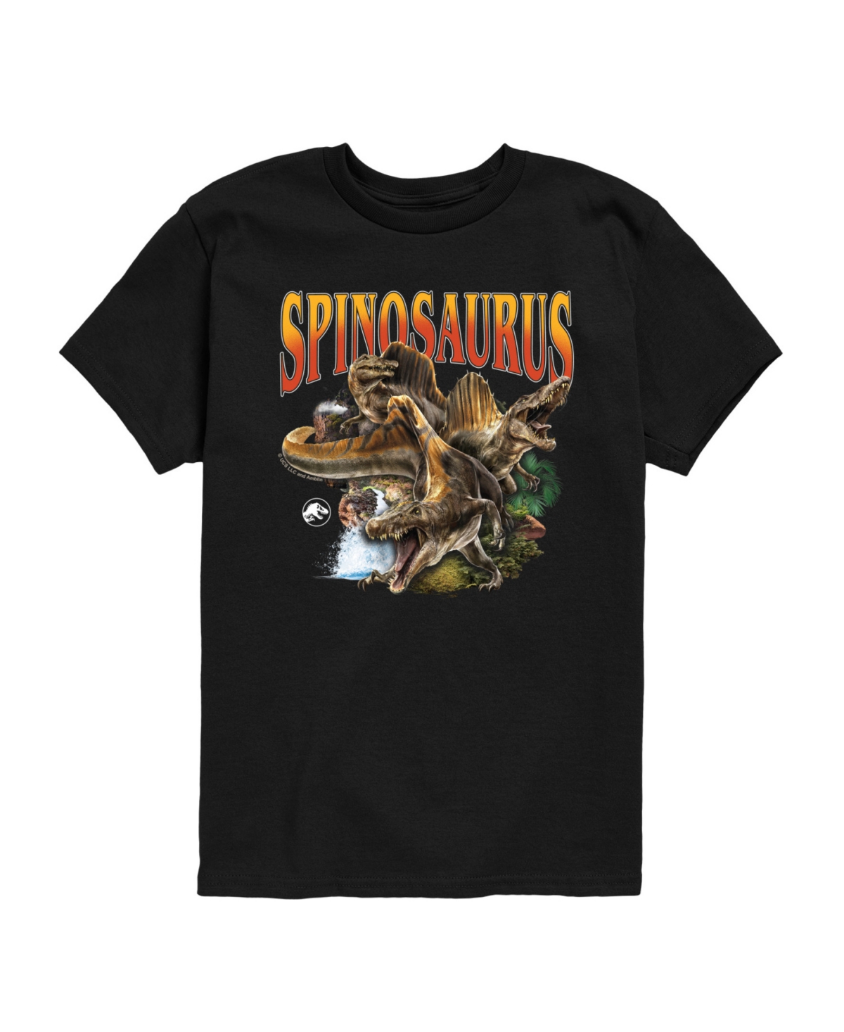 Jurassic Park Big Boys Live Action Spinosaurus T-shirt In Black