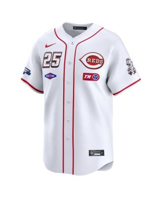 【美品】ナイキ MLB ブリュワーズ ウィンドシャツ 2025年モデル Nike Men's 25 White Cincinnati Reds 2025 MLB Speedway Classic Home