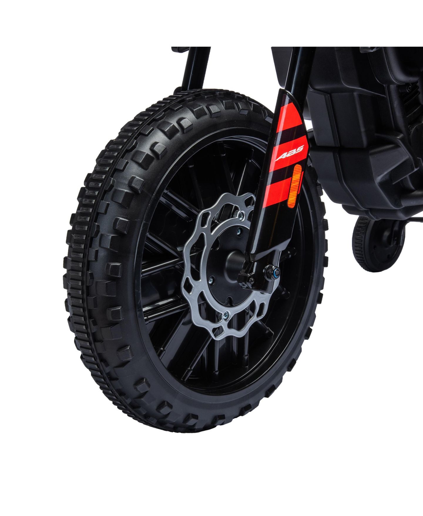 Детская игрушка Qaba 12V Aprilia Licensed Kids Motorcycle with Training Wheels, Ages 3-10, цвет: Красный — фото 9