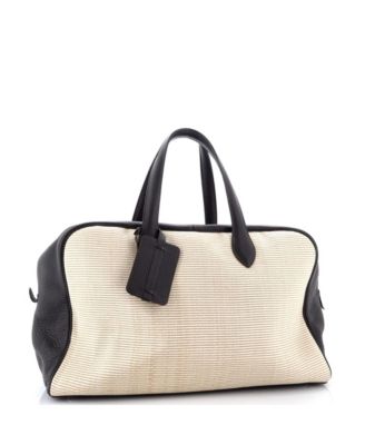 Pre-Owned Hermes 43 Victoria II Bag Crinoline