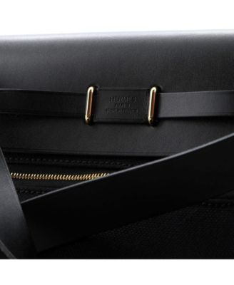 Pre-Owned Hermes 20 Herbag Zip Toile and Leather