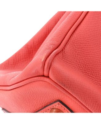 Pre-Owned Hermes Birkin 30 Handbag Red Epsom with Gold Hardware