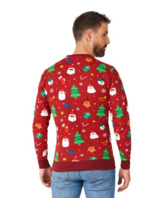 Men's Christmas Sweater - Festivity Red