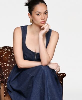 Women's Sweetheart Full Skirt Midi Dress