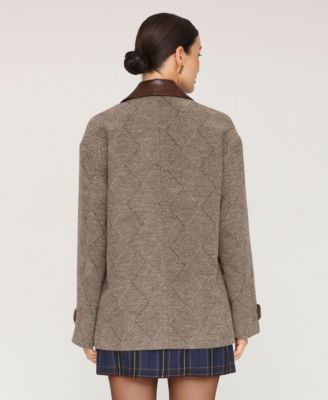 Women's Combo Spread Collar Coat