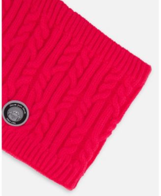 Girl Lined Winter Neckwarmer Flash Coral - Toddler|Child