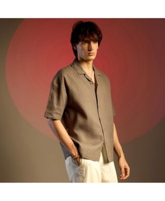 Quad-Lined Oversized Shirt