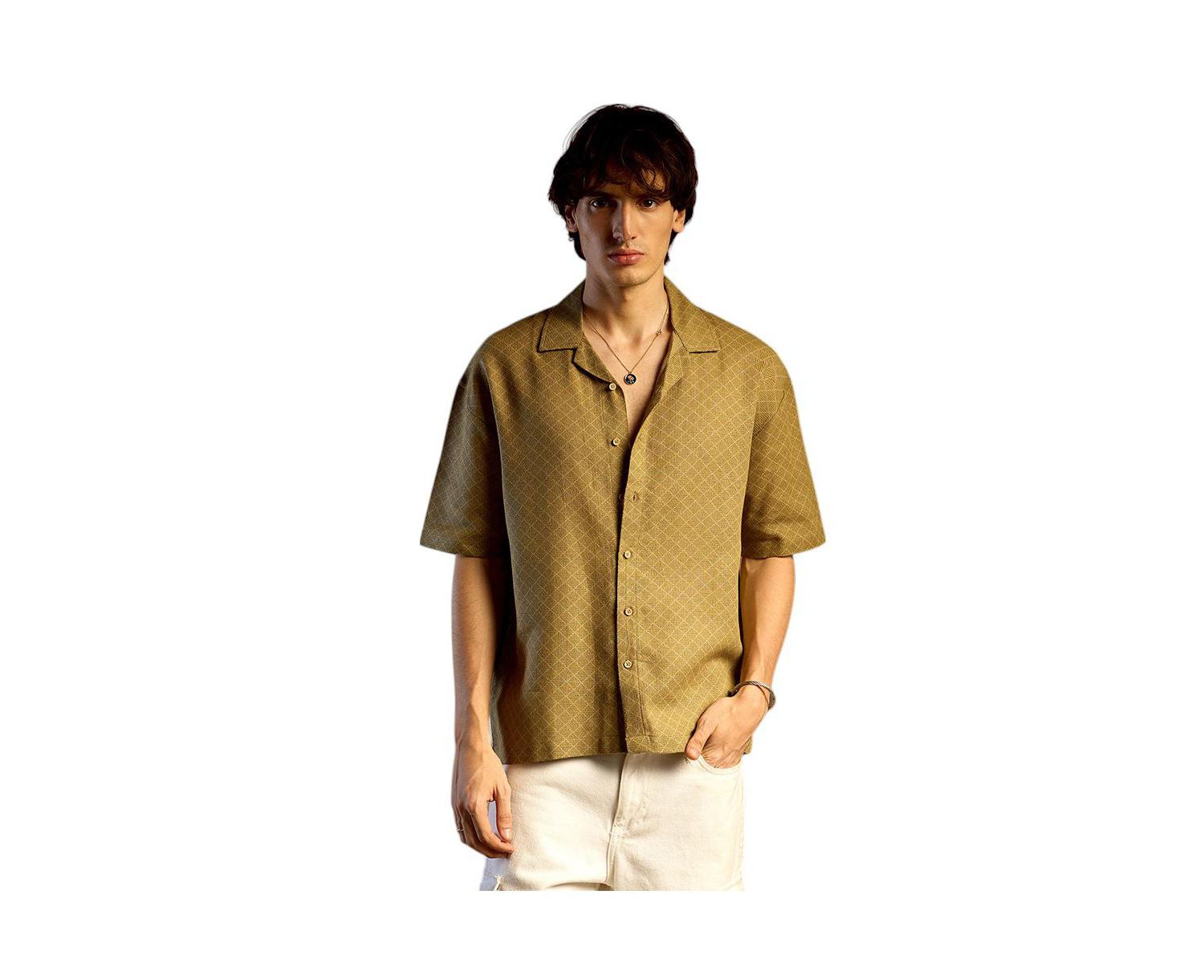 Men's Quad-Lined Oversized Shirt