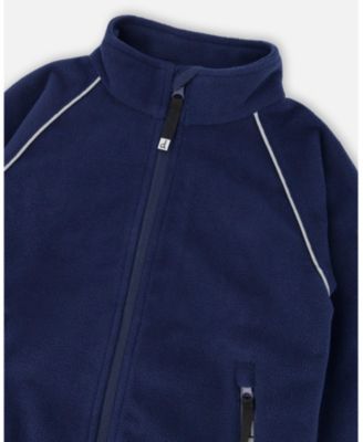 Kids Unisex Mid-Layer Teknik Jacket Navy Blue