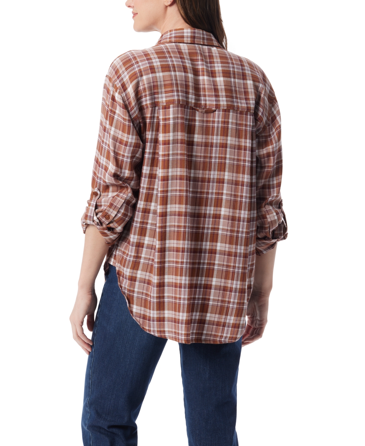 Gloria Vanderbilt Women's Amanda Button Up Oversize Shirt In Multi