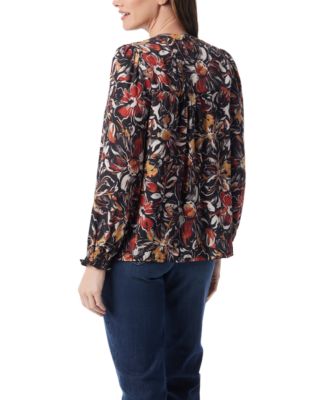 Women's Printed Pleated Top