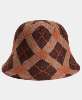 Plaid Knit Cloche, Macy's Exclusive