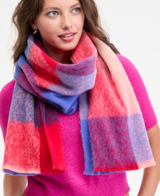 On 34th - Brushed Buffalo Plaid Blanket Wrap