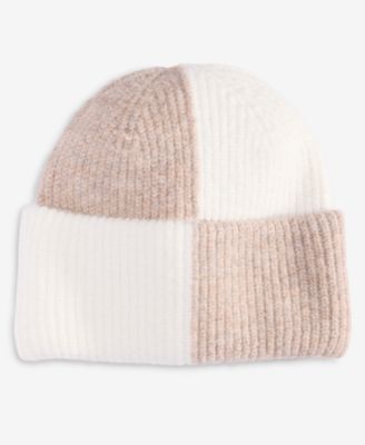 Brushed Rib Colorblocked Beanie, Macy's Exclusive