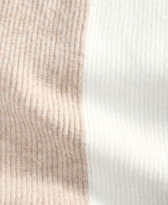 Brushed Rib Colorblocked Scarf