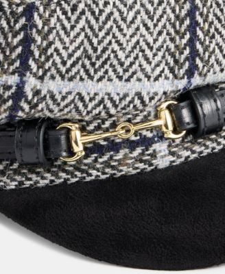 Horsebit Plaid Conductor Hat, Macy's Exclusive