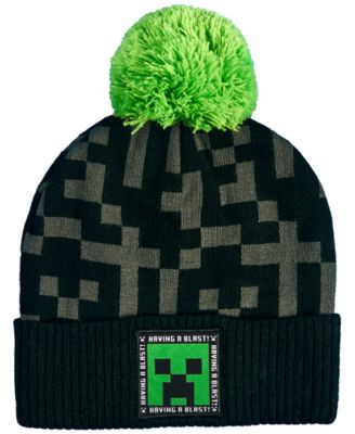 Big Boys 2-Piece Pom Pom Hat and Gloves Set