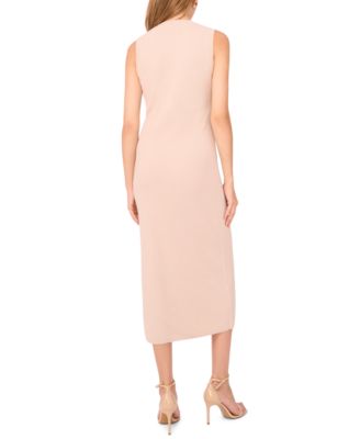 Women's Crewneck Sleeveless Knit Midi Dress