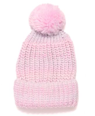 Big Girls 3-Piece Color Block Rainbow Sugar Sweetheart Snuggle Beanie, Scarf and Gloves Set