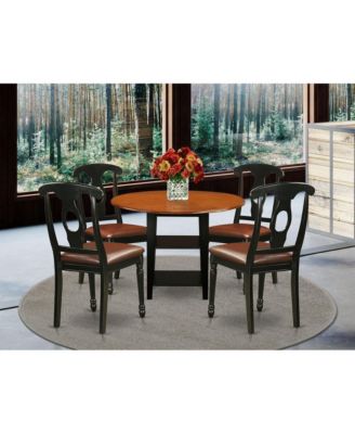 Upholstered Slatted Back Dining Room Set
