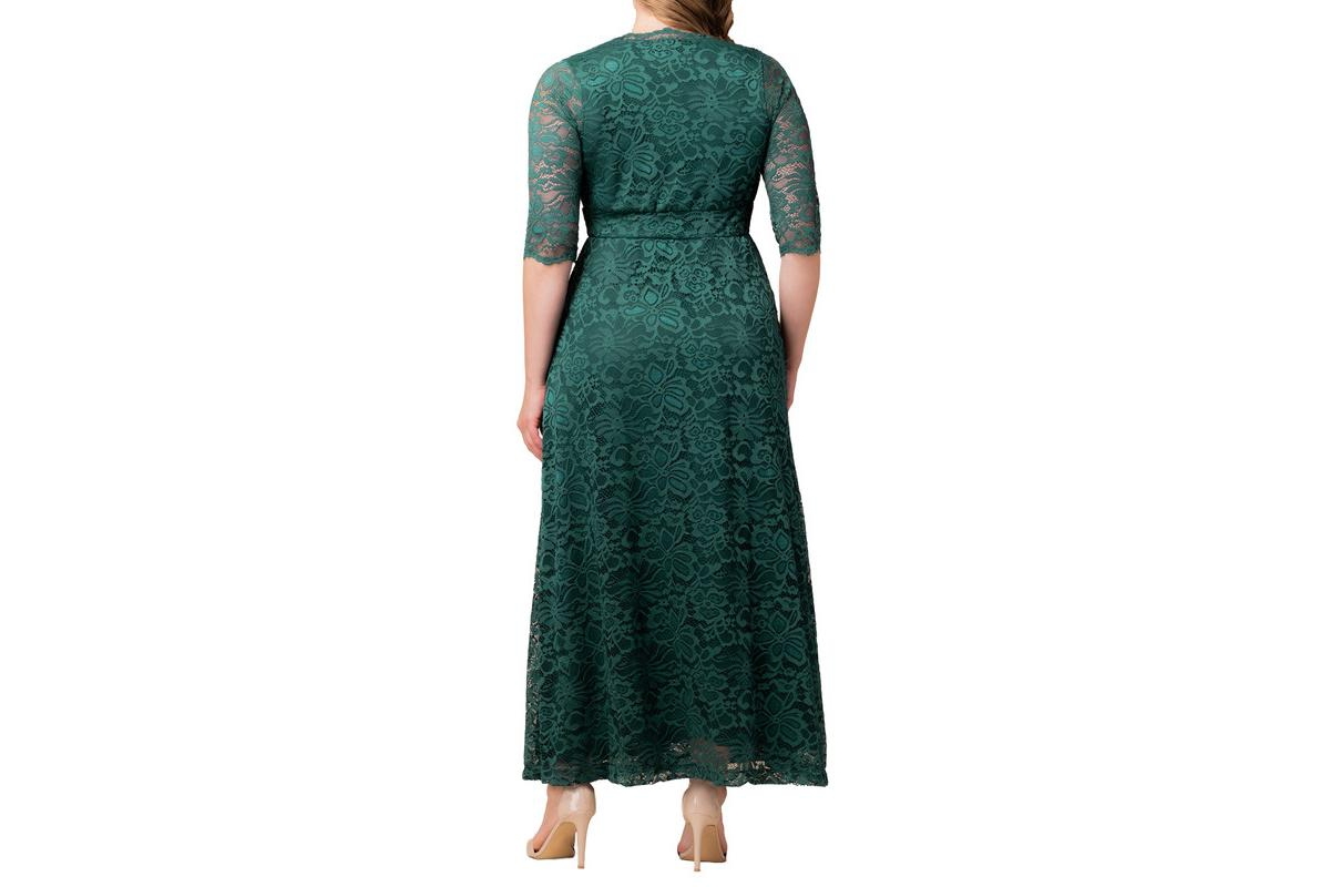 Kiyonna Women's Plus Maria Lace Evening Gown