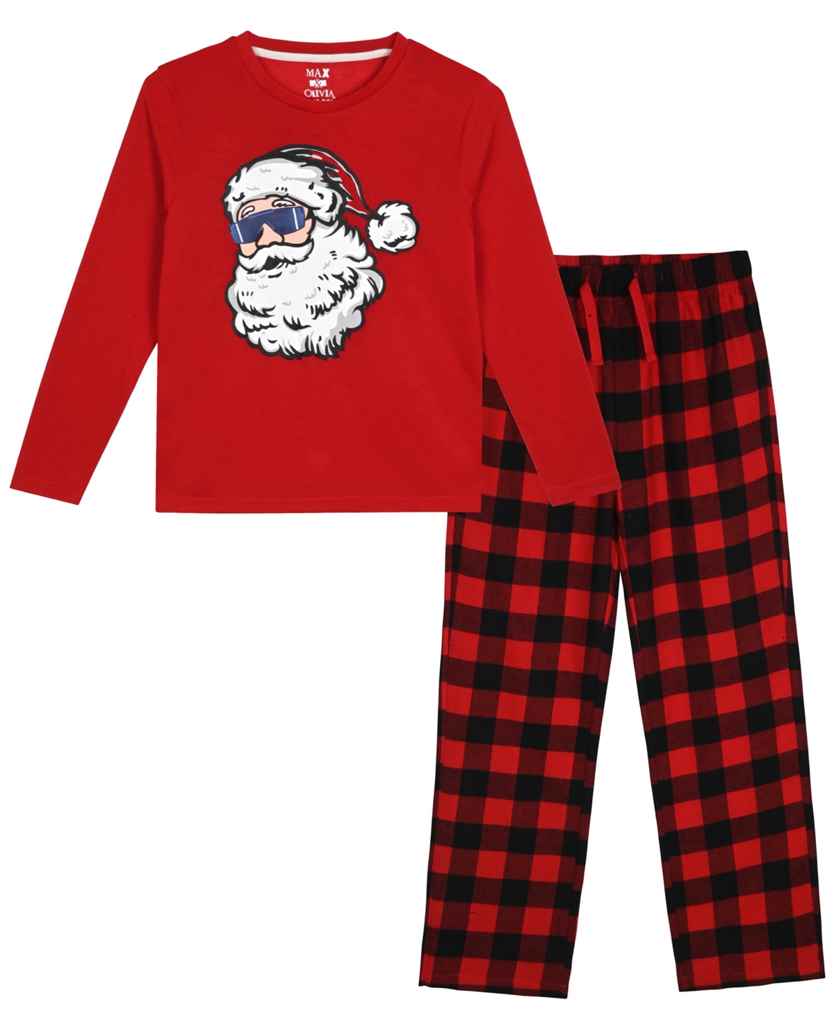 Max & Olivia Little And Big Boys 2-piece Top And Jogger Pants Set In Red
