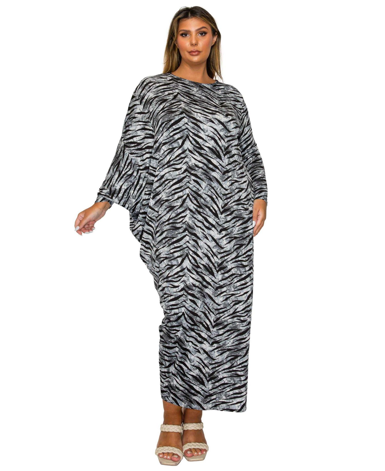 Women's Plus Size Mary J Asymmetrical Maxi Dress
