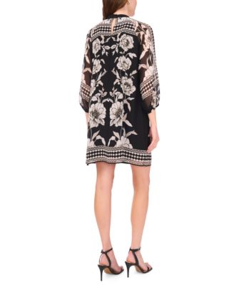 Women's  Mock Neck Shift Dress