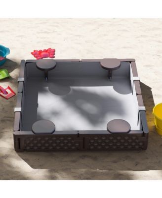 Square Kids box with Cover, 4 Seats, Bottom Liner,