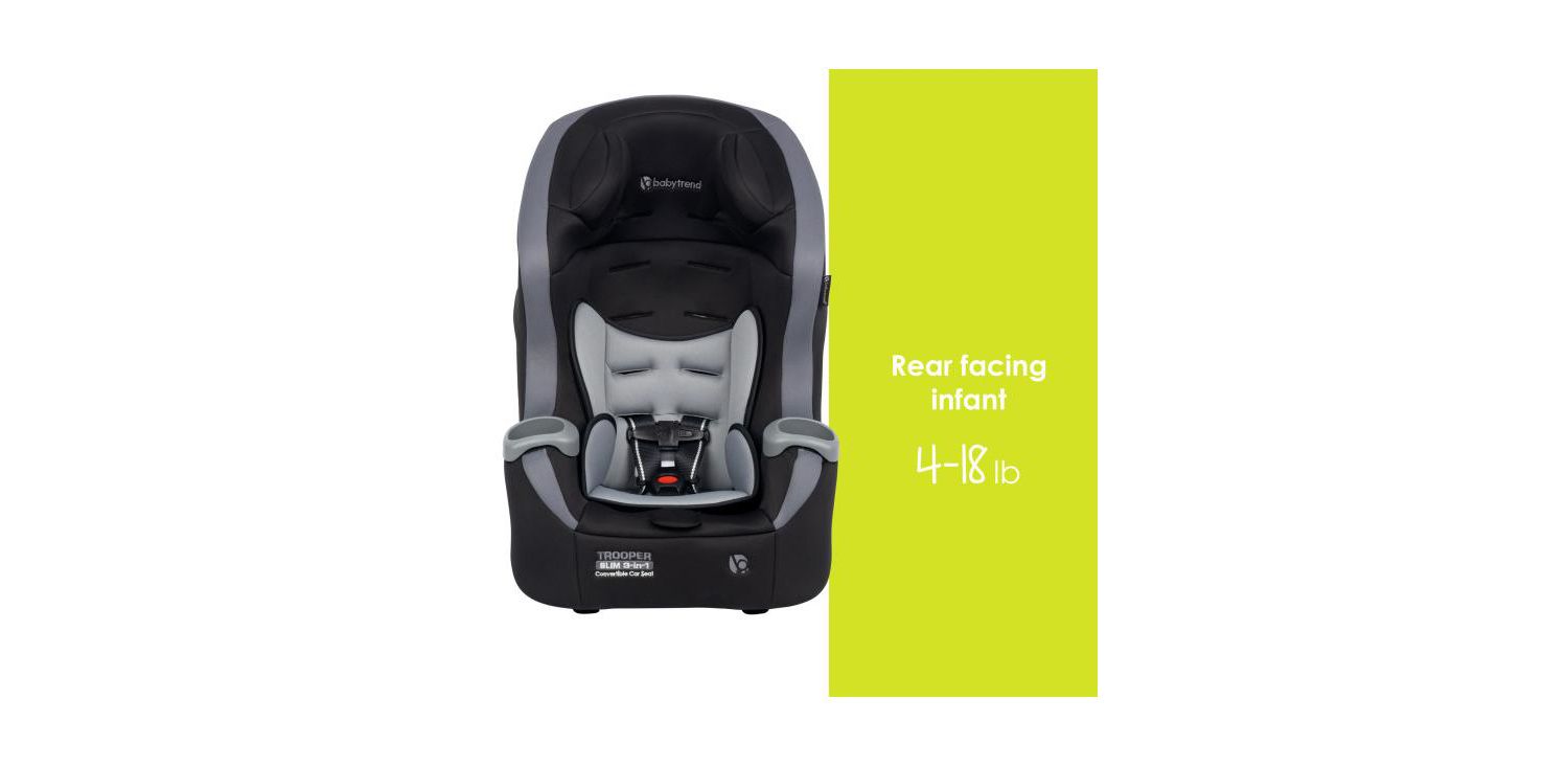Trooper SLIM 3-in-1 Convertible Car Seat with Side Impact Protection