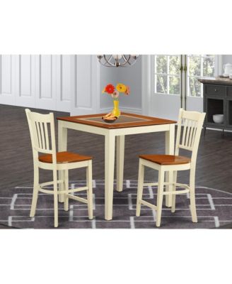 3 PC counter height set - Dining Table and 2 bar stools