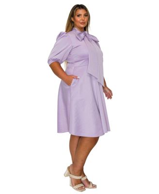 Plus Size Carina Donna Flare Dress w/ Pockets