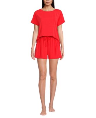 Women's Cooling 2 Piece Pajama Set - Short Sleeve Tee and Shorts