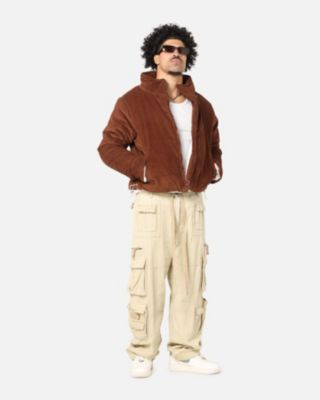 Men's Corduroy Flight Jacket, Brown