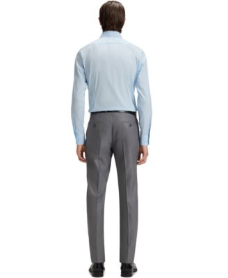 Men's Slim-Fit Poplin Dress Shirt