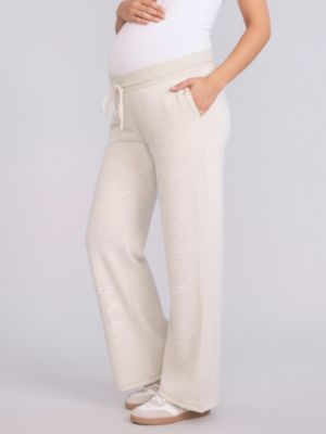 Women's Under the Belly Wide Leg Sweatpants - Motherhood Maternity